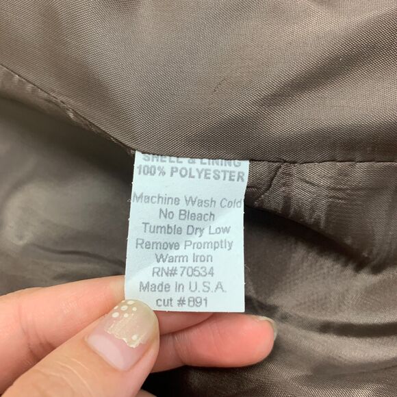 Vintage Orvis Loneline Blazer Women 4P Petite Brown One Button Notch Collar Line - Picture 10 of 13